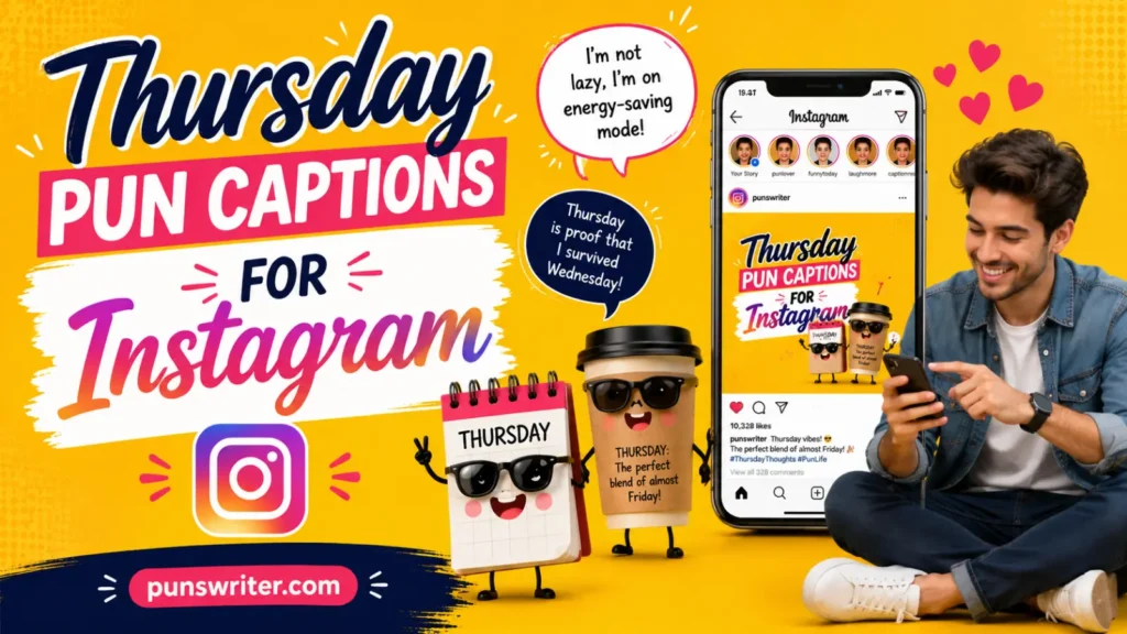 Thursday Pun Captions for Instagram