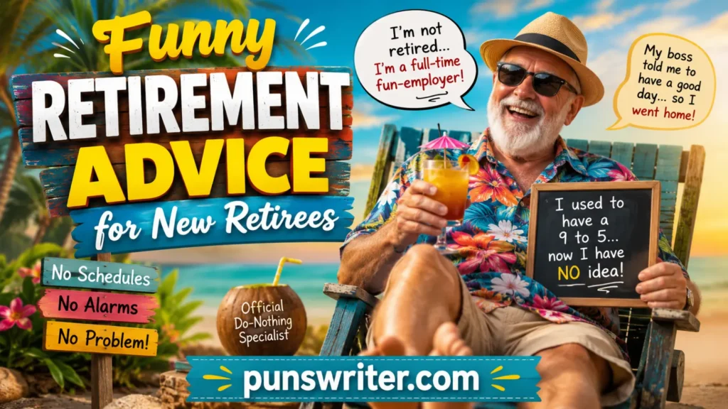 Funny Retirement Advice for New Retirees
