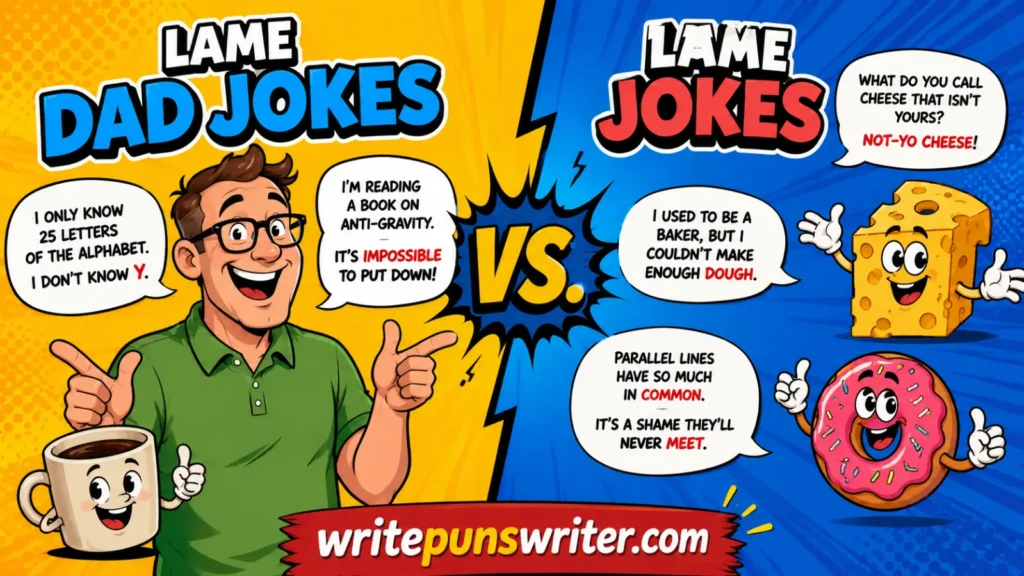 Lame Dad Jokes vs. Lame Jokes