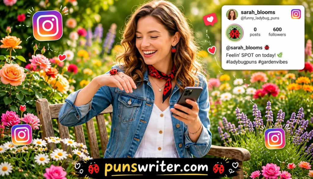 Funny Ladybug Puns for Instagram Captions