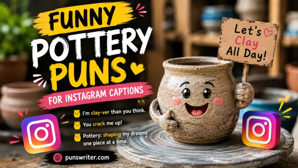 Funny Pottery Puns for Instagram Captions