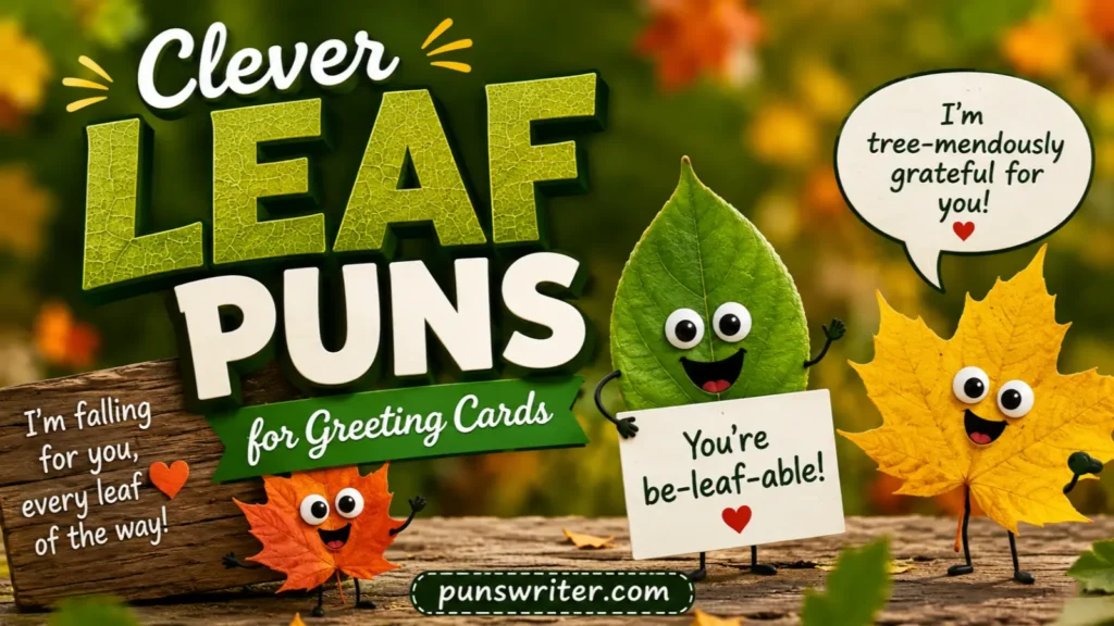 Clever Leaf Puns for Greeting Cards
