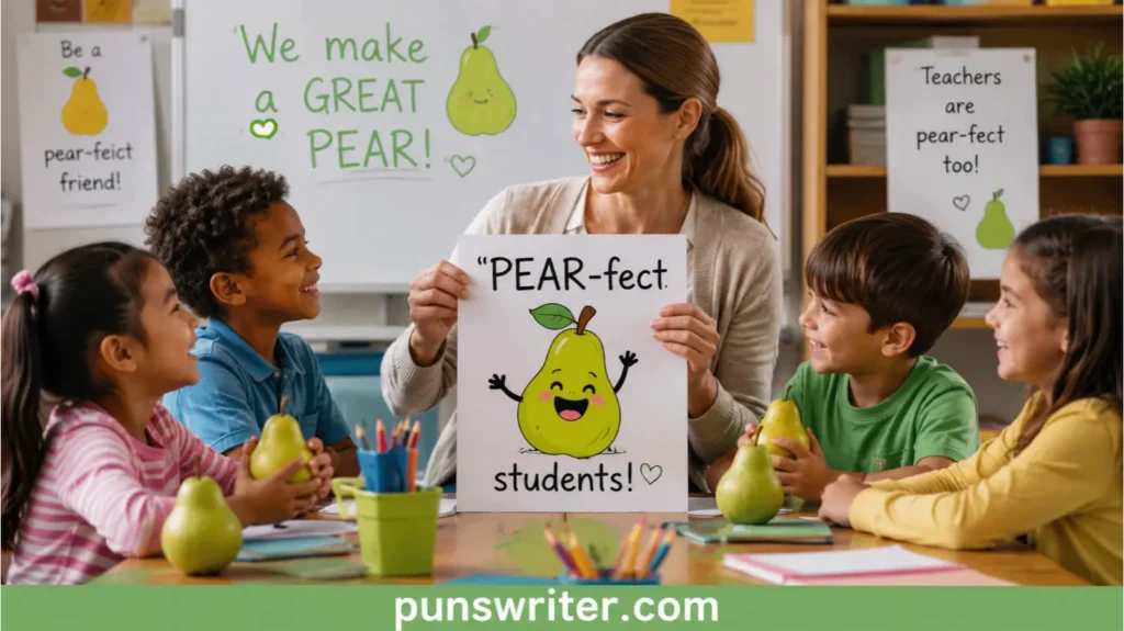 Pear Puns for Teachers and Kids