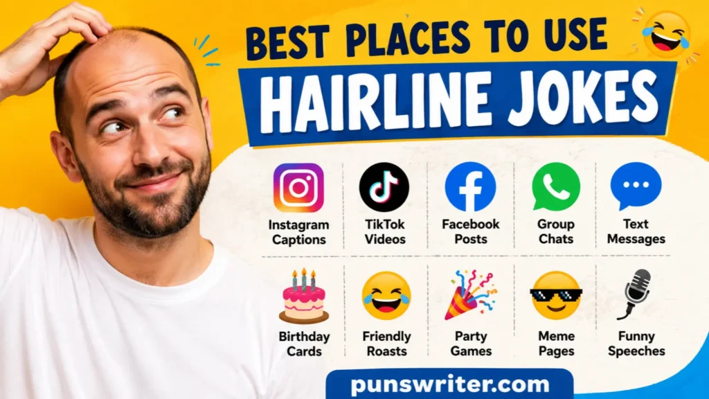 Best Places to Use Hairline Jokes
