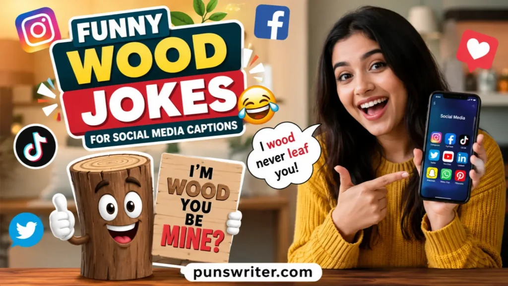 Funny Wood Jokes for Social Media Captions