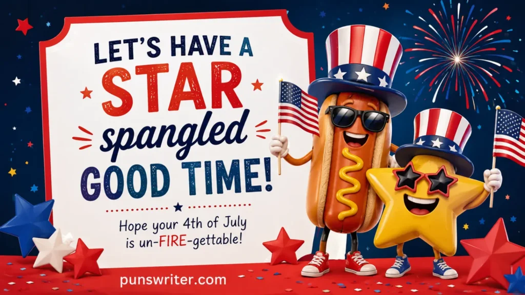 4th of July Puns for Greeting Cards