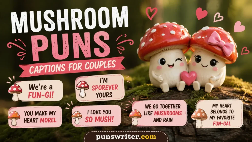 Mushroom Puns Captions for Couples