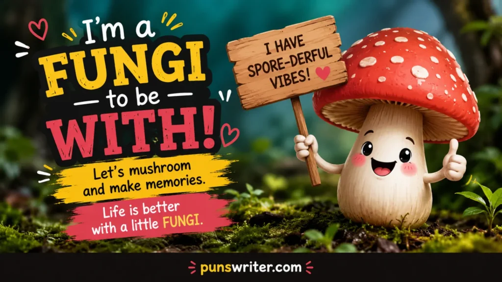 Funny Mushroom Puns Captions for Instagram