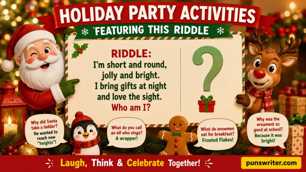 Holiday Party Activities Featuring This Riddle