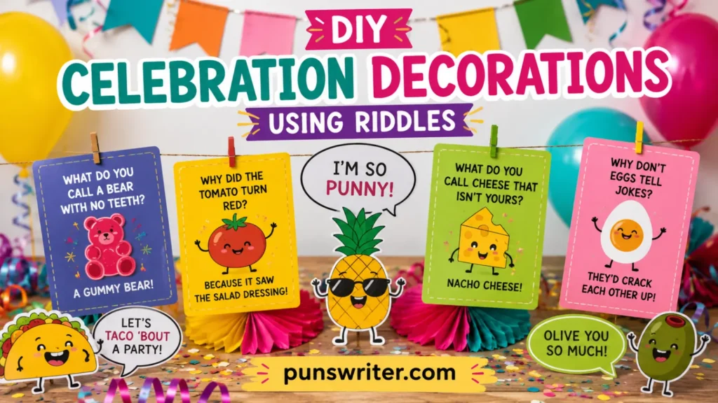 DIY Celebration Decorations Using Riddles
