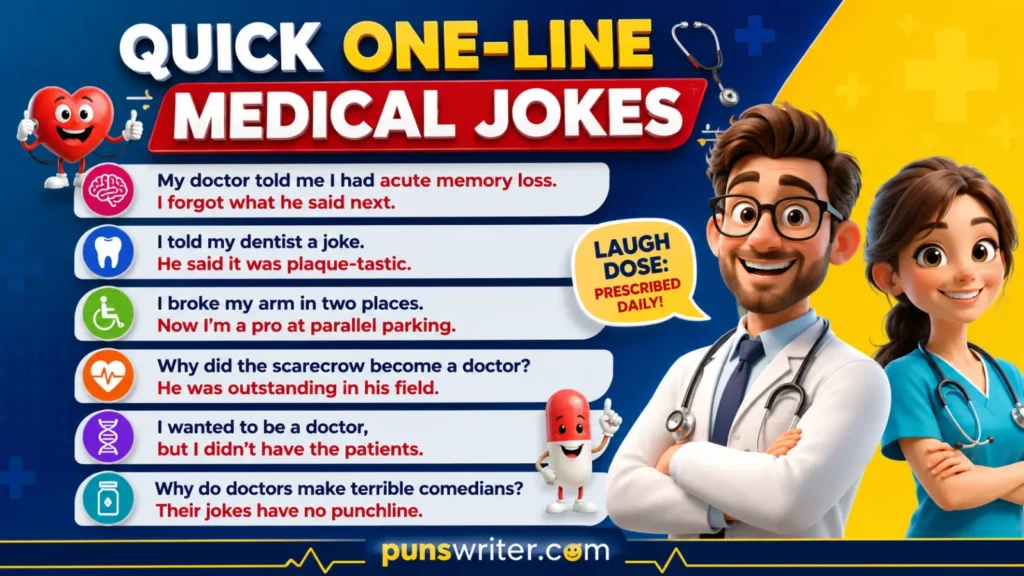 Quick One-Line Medical Jokes