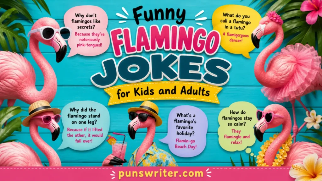 Funny Flamingo Jokes for Kids and adults