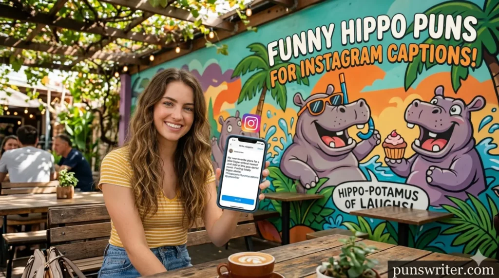 Funny Hippo Puns for Instagram Captions