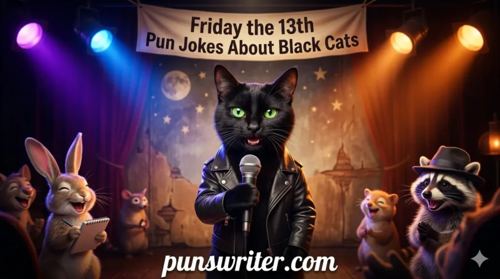 Friday the 13th Pun Jokes About Black Cats