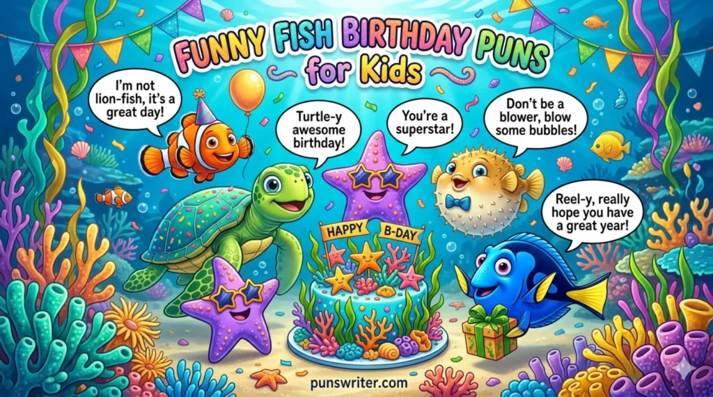 Funny Fish Birthday Puns for Kids