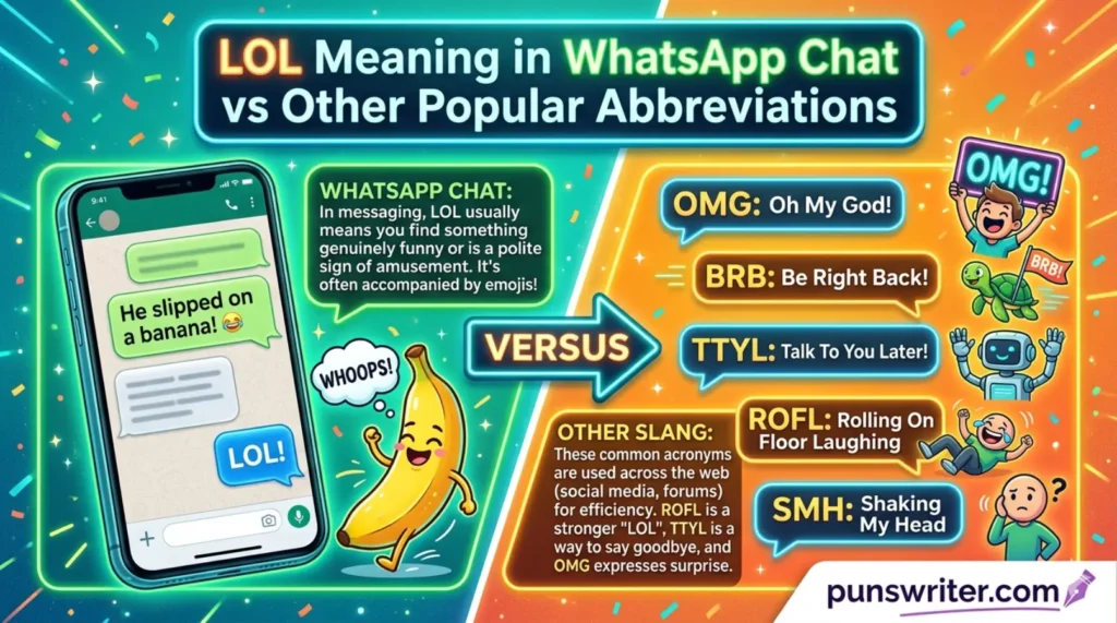 LOL Meaning in WhatsApp Chat vs Other Popular Abbreviations