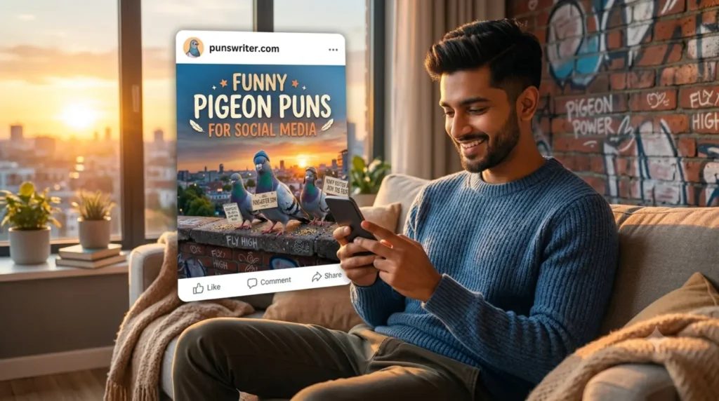 Funny Pigeon Puns for Social Media
