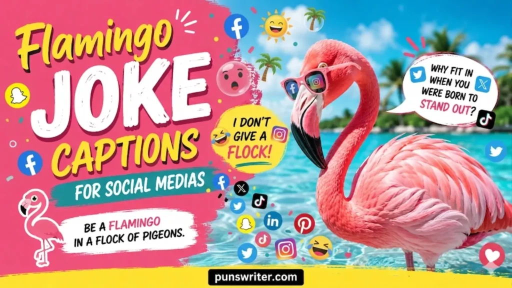 Flamingo Joke Captions for Social Media