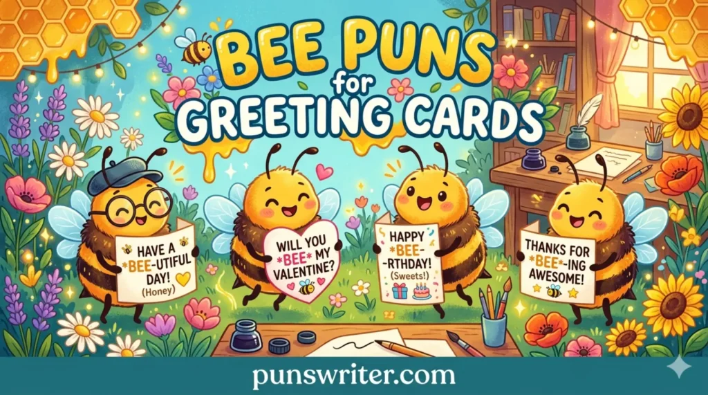 Bee Puns for Greeting Cards