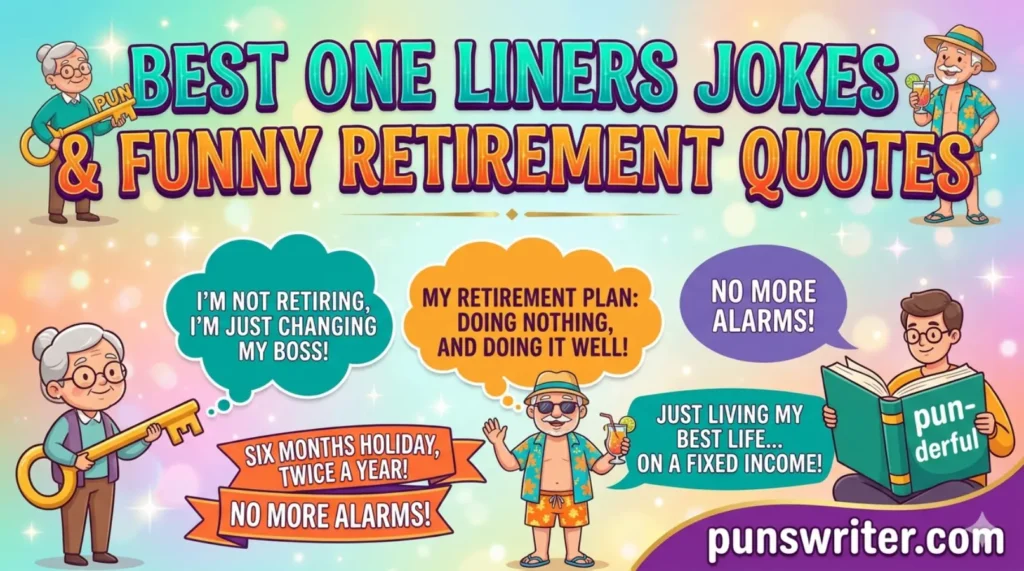 Best One Liners Jokes Funny Retirement Quotes