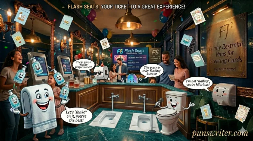 Funny Restroom Puns for Greeting Cards