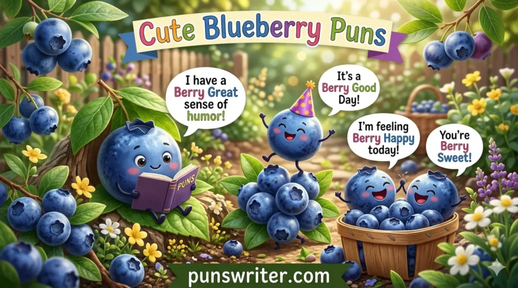 Cute Blueberry Puns