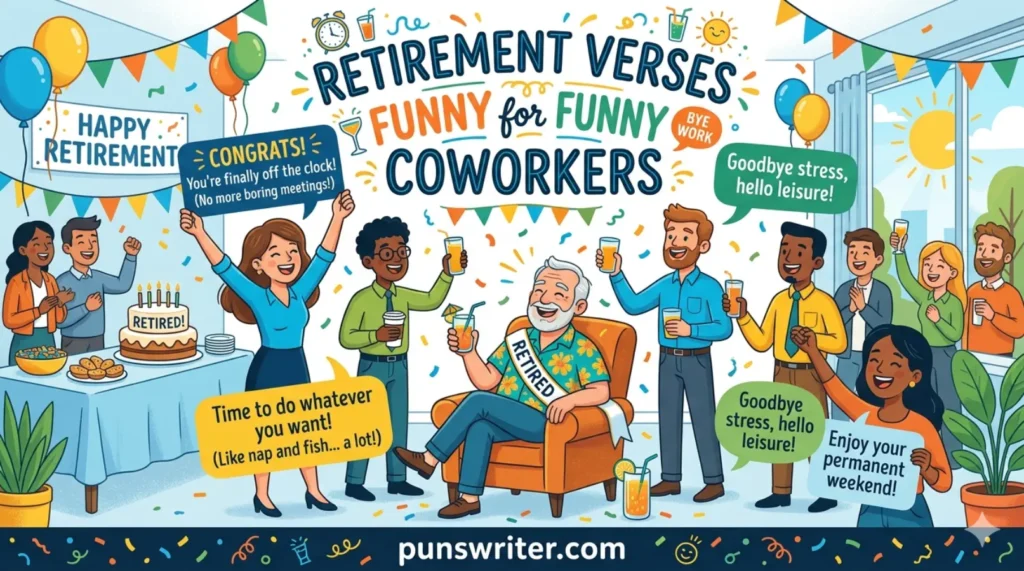 Retirement Verses Funny for Coworkers