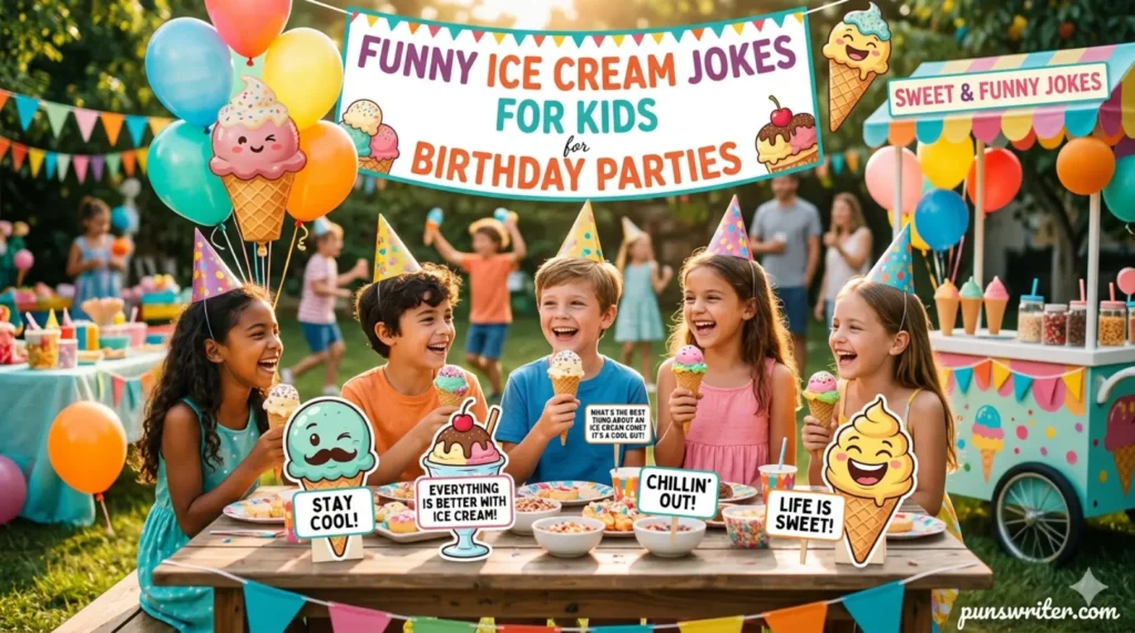 Funny Ice Cream Jokes for Kids for Birthday Parties