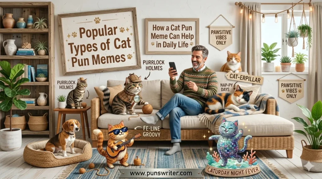 Popular Types of Cat Pun Memes