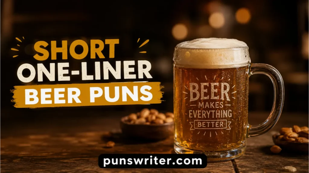 Short One-Liner Beer Puns