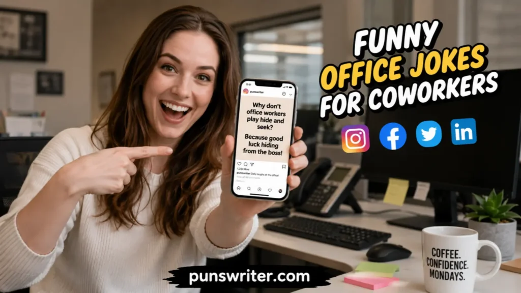 Funny Office Jokes for Coworkers on Social Media