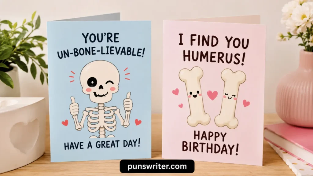 Bone Puns for Greeting Cards