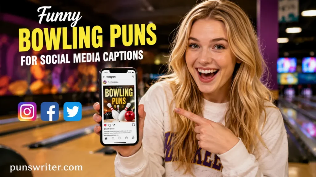 Funny Bowling Puns for Social Media Captions