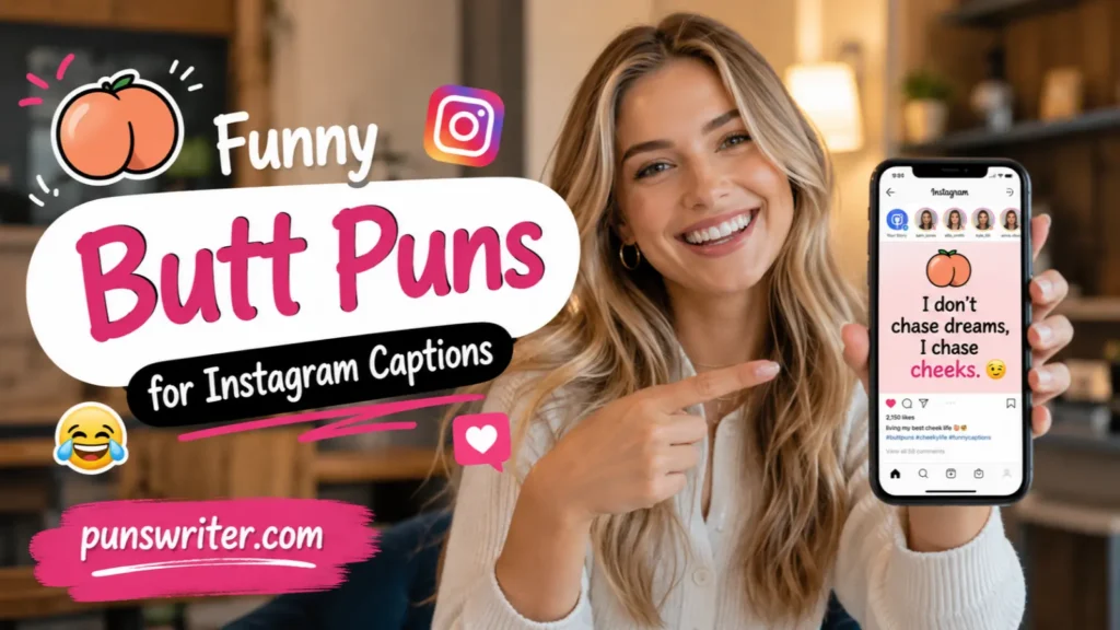Funny Butt Puns for Instagram Captions