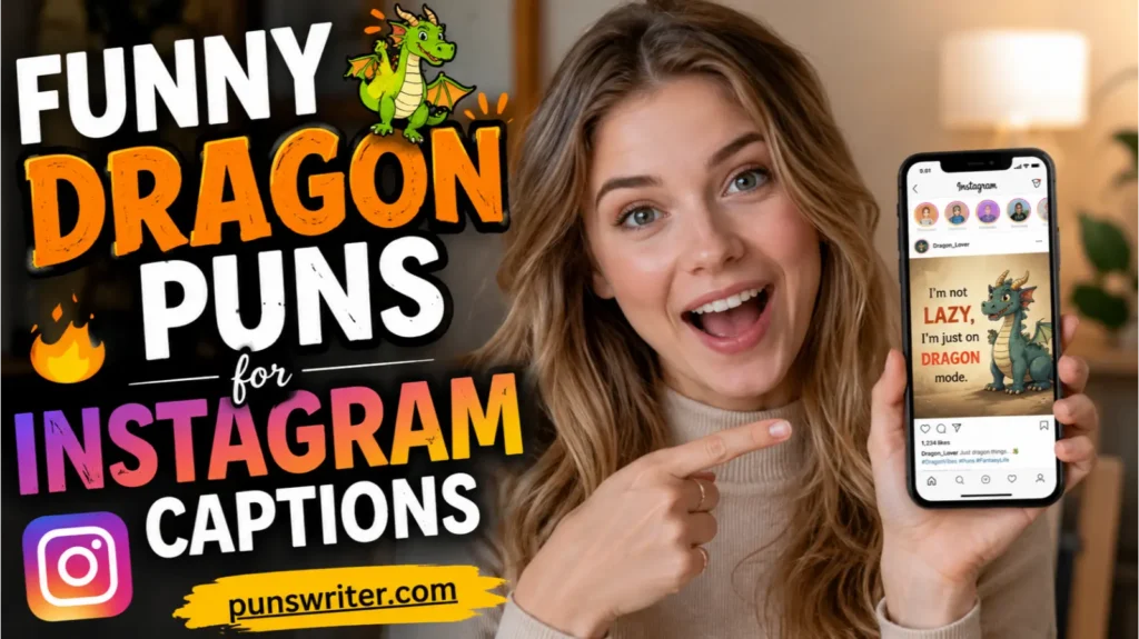 Funny Dragon Puns for Instagram Captions