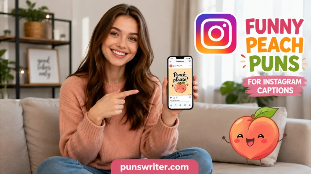 Funny Peach Puns for Instagram Captions