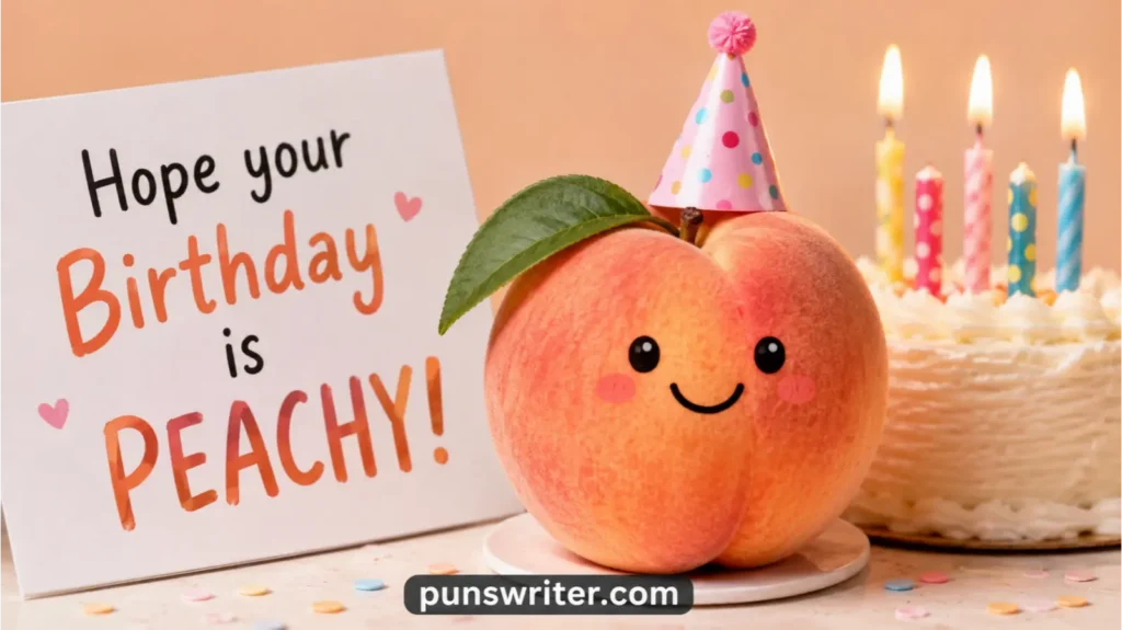 Peach Birthday Puns