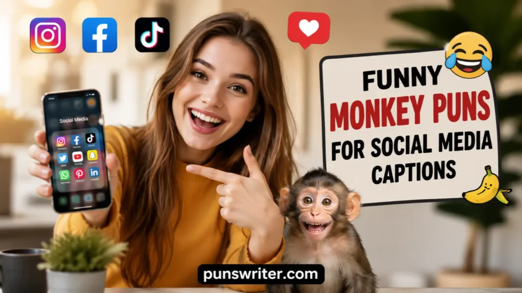 Funny Monkey Puns for Social Media Captions