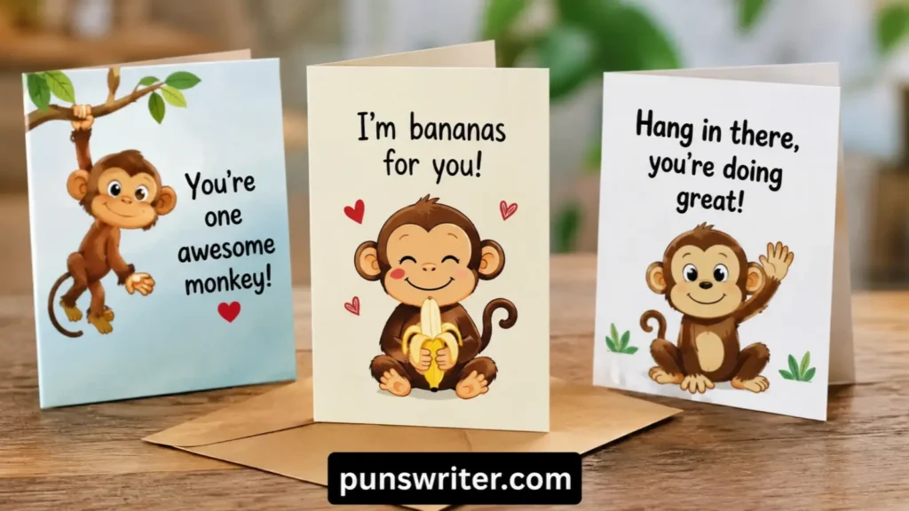Monkey Puns for Greeting Cards