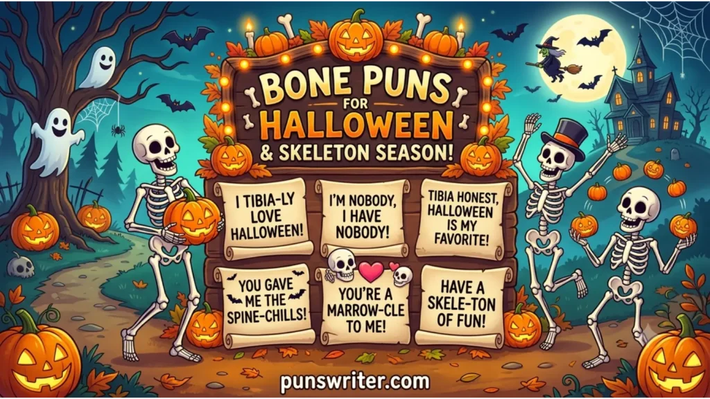 Bone Puns for Halloween and Skeleton Season