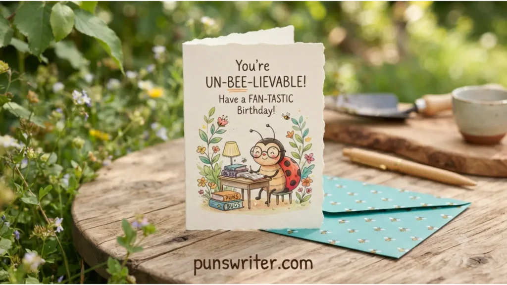 Clever Bug Puns for Greeting Cards