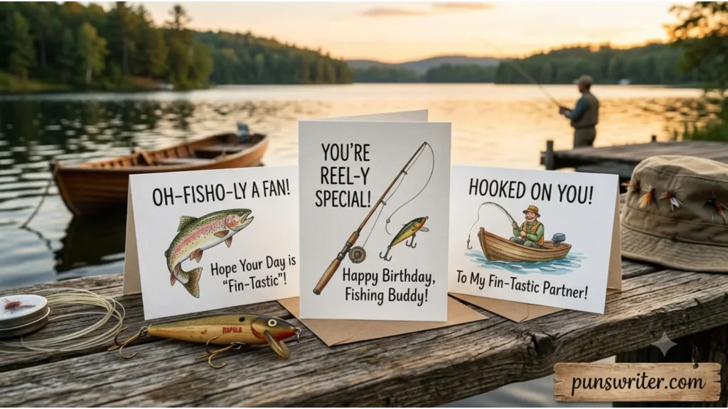 Clever Fishing Puns for Greeting Cards