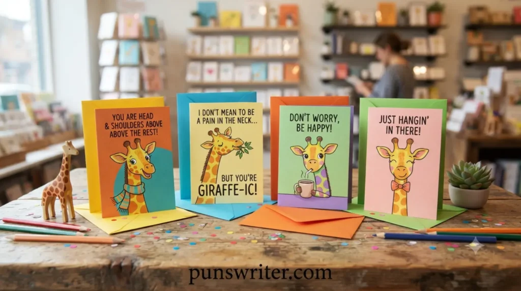 Giraffe Puns for Greeting Cards