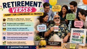 Retirement Verses Funny for Coworkers and Friends