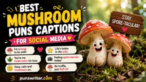 Best Mushroom Puns Captions for Social Media