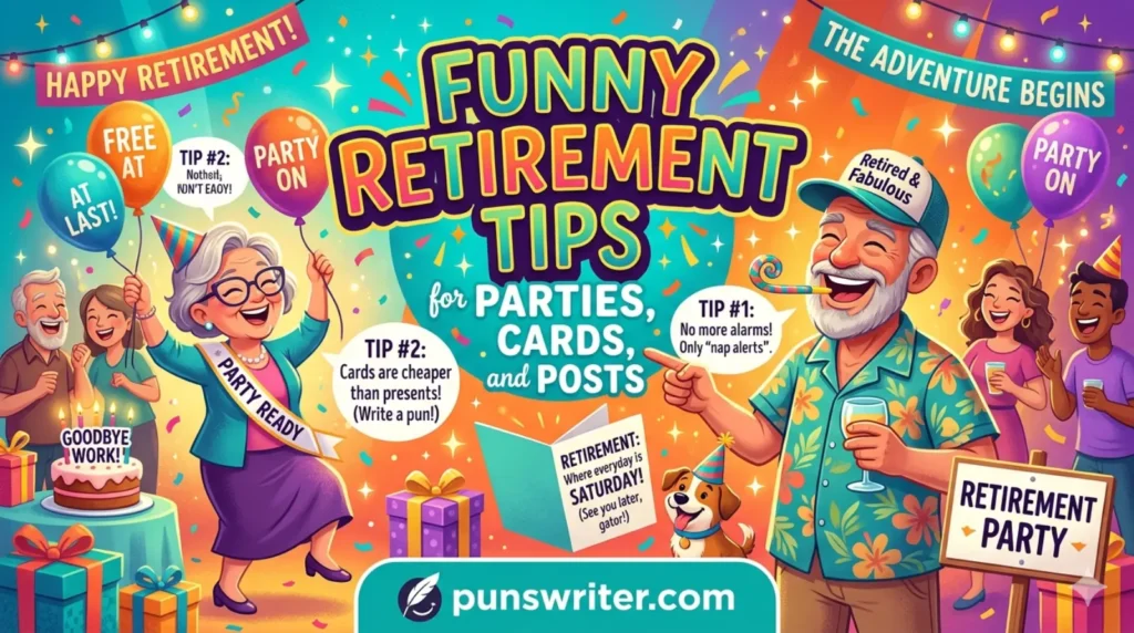 Funny Retirement Tips for Parties, Cards, and Posts