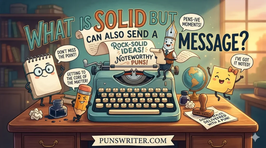 What Is Solid but Can Also Send a Message?