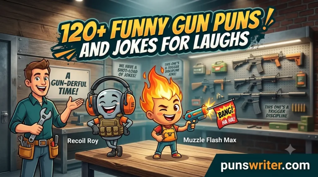 120+ Funny Gun Puns and Jokes for Laughs