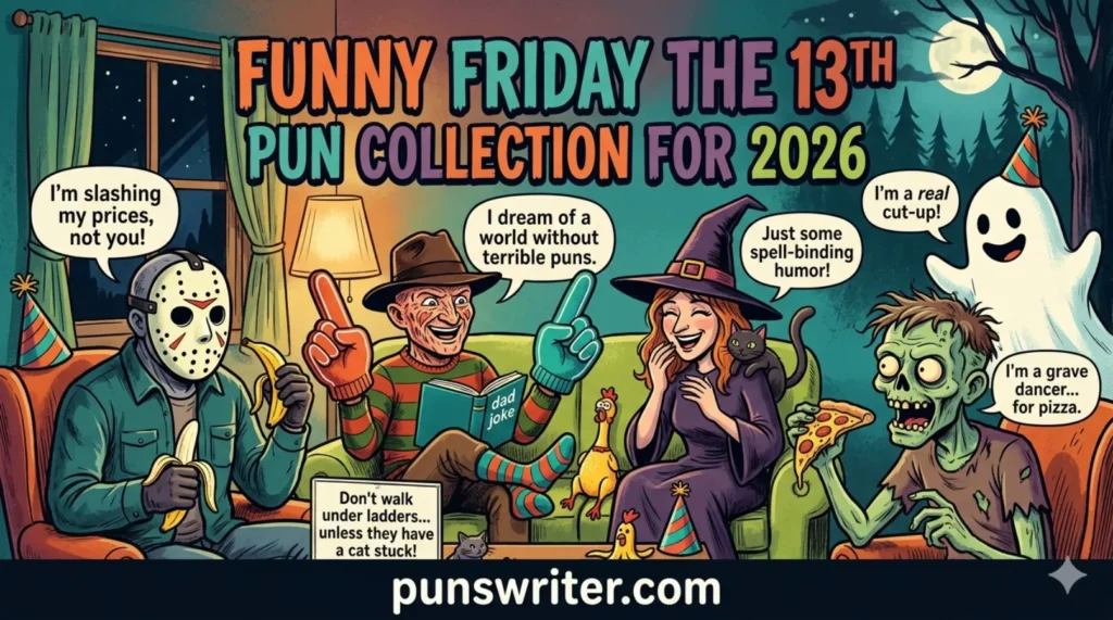 Funny Friday the 13th Pun Collection for 2026