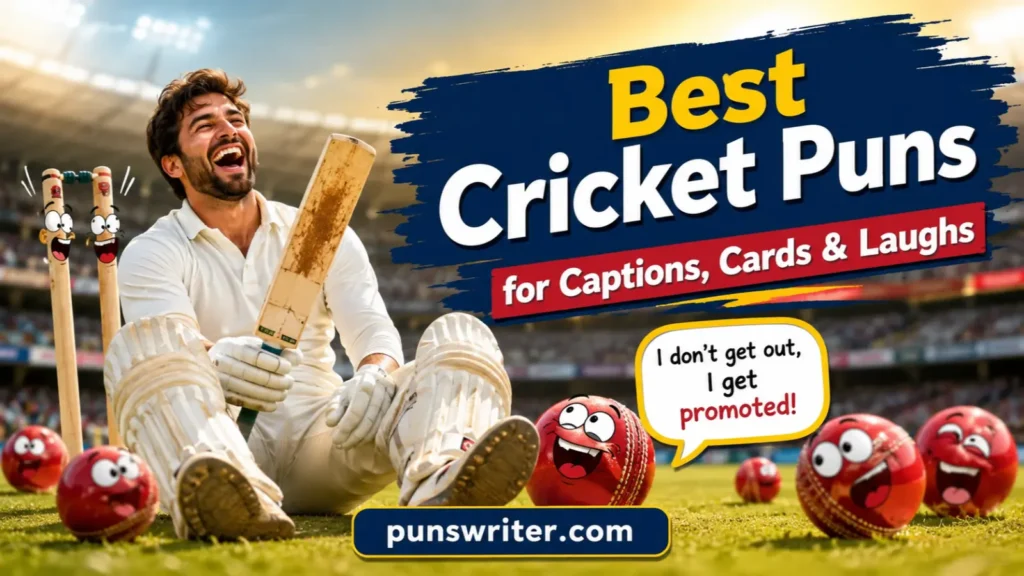 Best Cricket Puns for Captions, Cards & Laughs